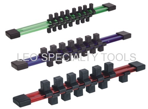 Magnetic Socket Rail Double Sided Holder Organizer 1/4'' 3/8'' 1/2''