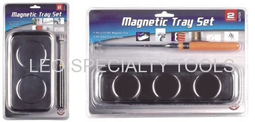 2pcs Magnetic Parts Tray & Pick Up Tool Set