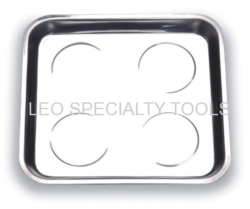 Widen Square Magnetic Stainless Steel Parts Tray with 4 Magnet