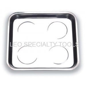 Widen Square Magnetic Stainless Steel Parts Tray with 4 Magnet