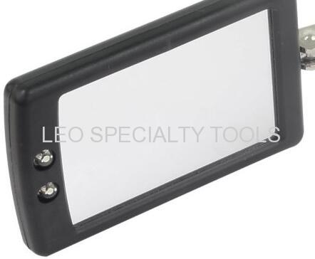 Telescopic Inspection Mirror With 2 Bright LEDs Extends 29-87cm