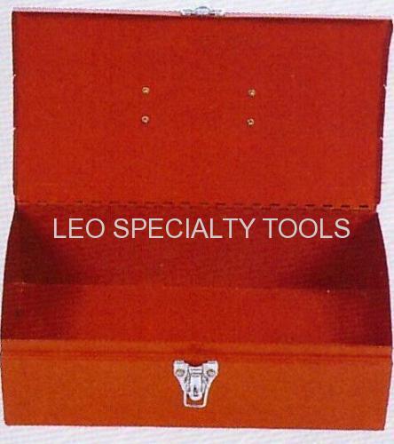 Refinement Portable Steel Flat-Top Tool Box Red
